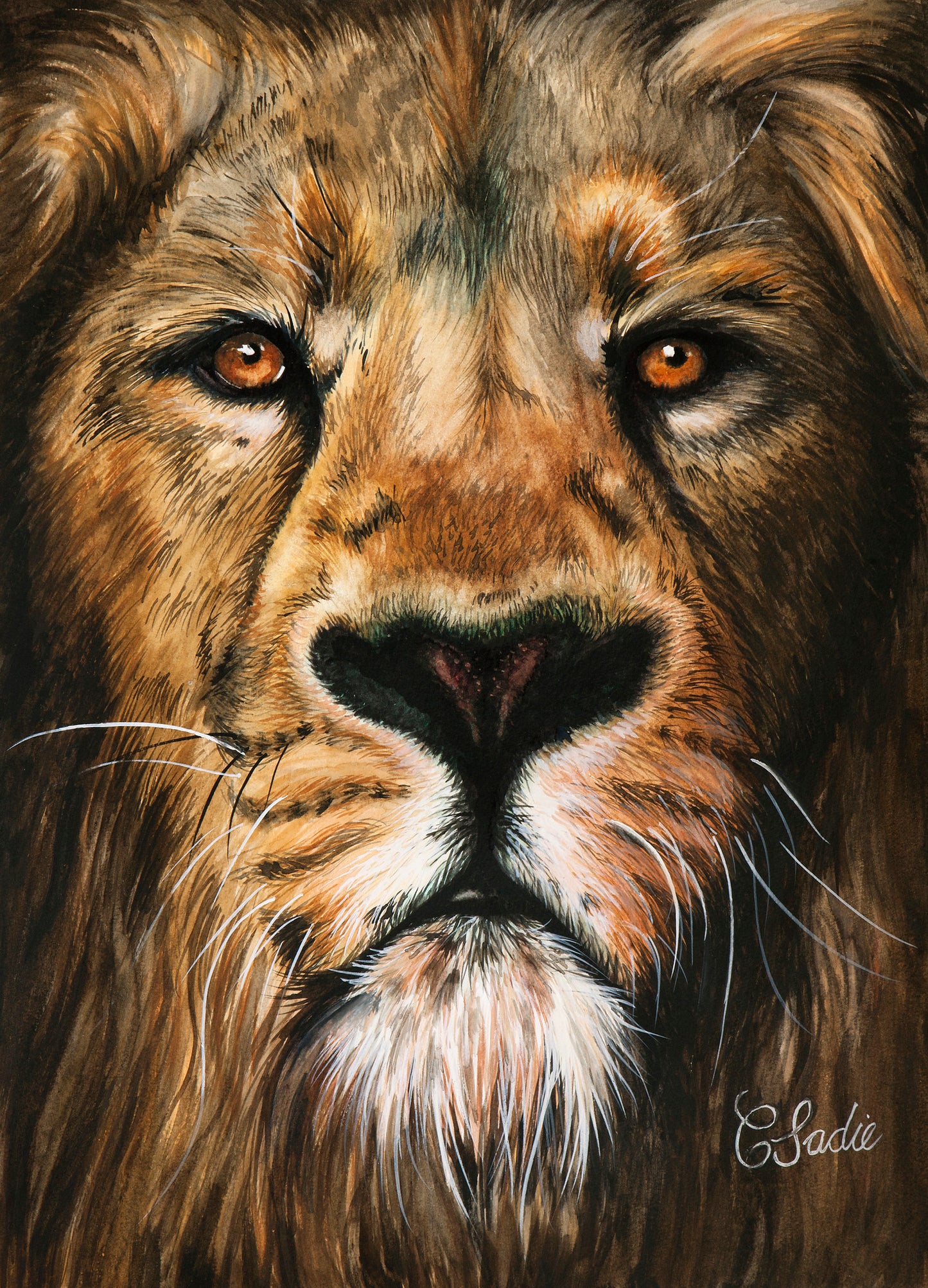 Aslan Watercolour Print