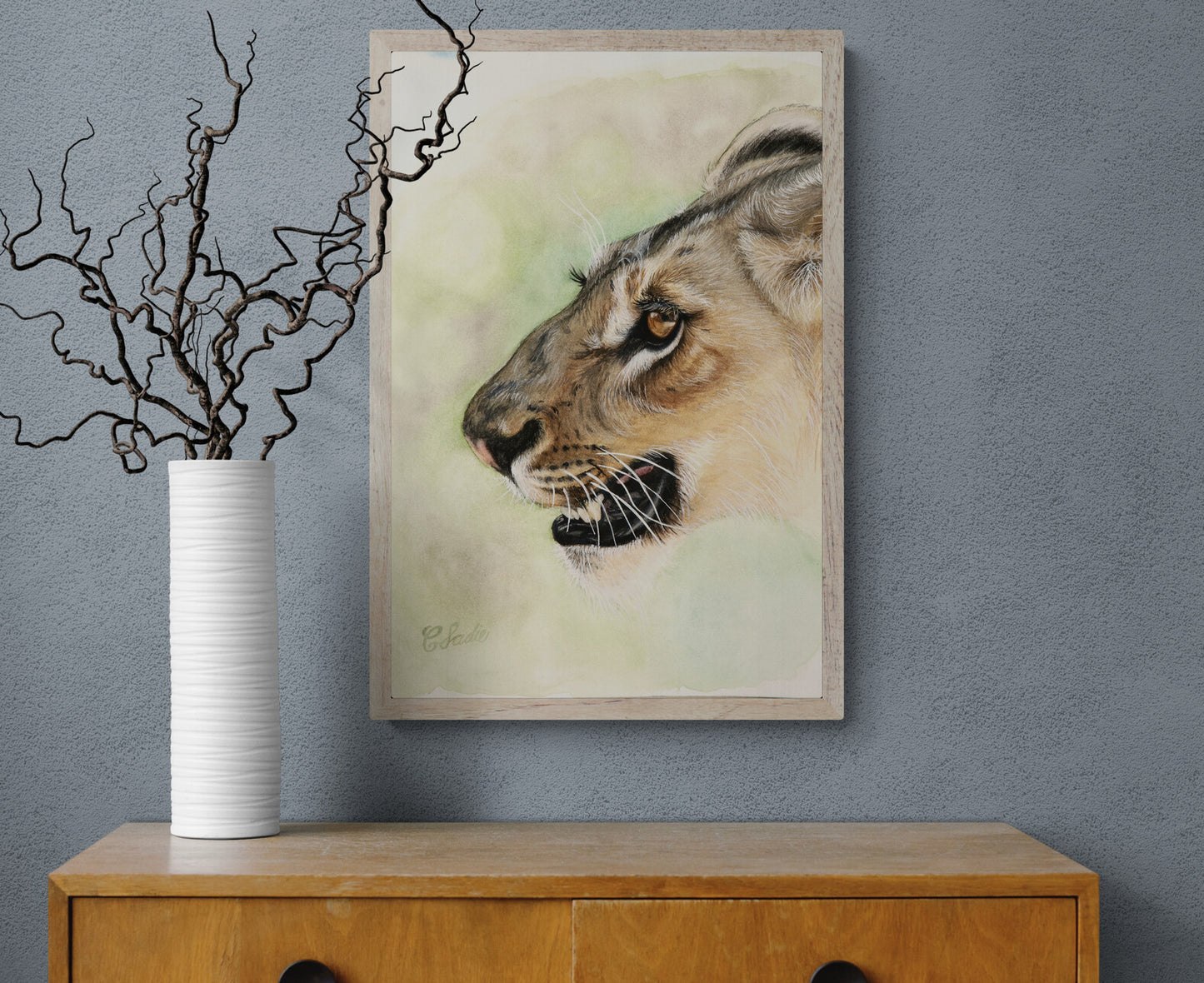 Lioness on the Hunt