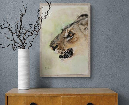 Lioness on the Hunt